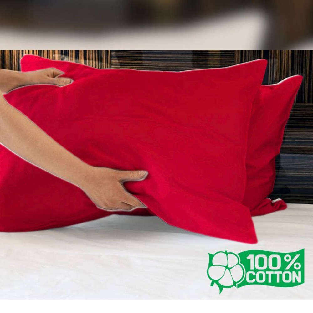 Sarung Bantal 100% Cotton sarung Bantal Navy Blue - Image 1