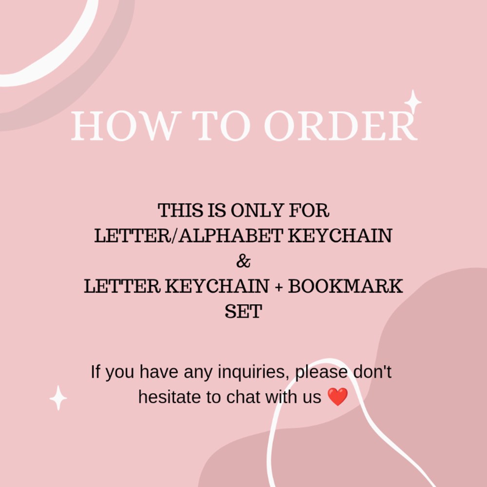 *ADD NAME ONLY* Resin Alphabet Keychain - Image 1