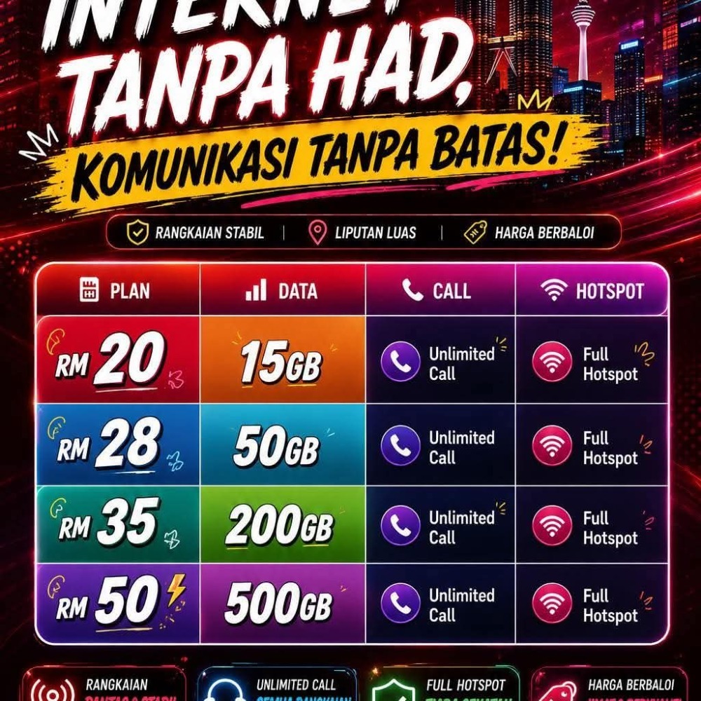 Simkad Halo Telco Tune Talk Pek Epik Plus - Image 3