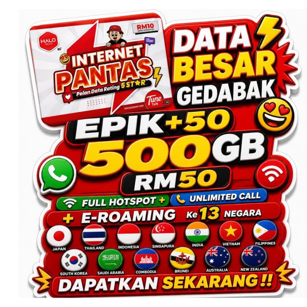 Simkad Halo Telco Tune Talk Pek Epik Plus - Image 4